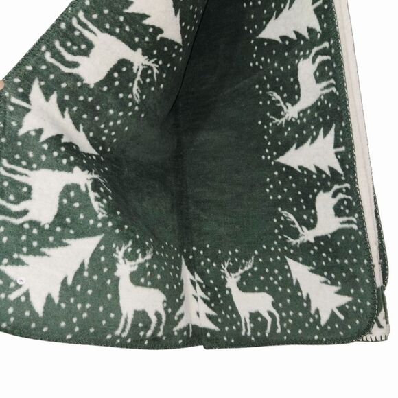 Docofil Reversible Soft Warm Deer Throw Blanket 51x67 w/ Cotton Made in Portugal - Picture 9 of 15